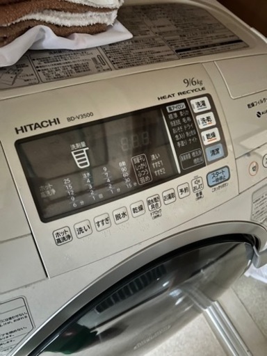 取引中　洗濯機　ドラム式　乾燥機つき　現地