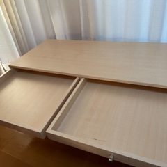 値下げしました！ローテーブル　収納付きの画像
