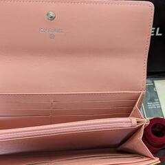 本物！未使用☆廃盤レア！マトラッセ・エナメル長財布☆ピンク☆CHANELの画像