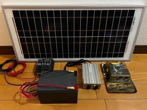 ソーラーパネル　ポタ電　ポータブルバッテリー