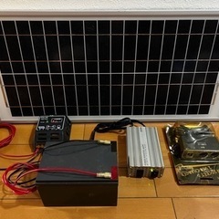 ソーラーパネル　ポタ電　ポータブルバッテリー