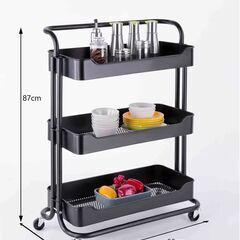 【店頭引き取り限定】Edifice キャスターつきワイド3段ラック