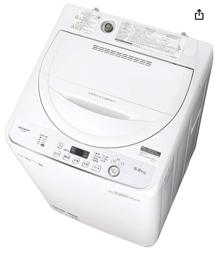 全自動洗濯機 SHARP  ES-GE5D-W