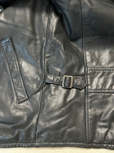 AVIREX 革　シングル　ライダース　XL 黒