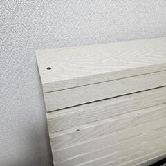 値下げ可　ニトリ　ダブルベッド　マットレス　可動棚付きローベッドフレーム　ベッドパットの画像