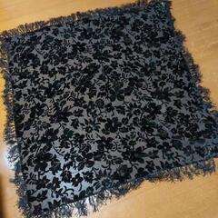 美品　昭和レトロ　和装ショール　ビロード模様　大判　お着物　和装小物の画像