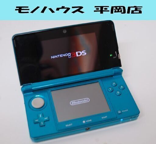 Nintendo 3DS アクアブルー CTR-001 通電・ソフト起動確認済み 初期化済み 任天堂 ニンテンドー 札幌市 清田区 平