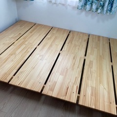 【決まりました】すのこベッド　ダブルサイズ　（ロウヤ購入品）