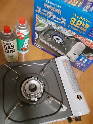 ニチネン　カセットコンロ　ボンベ2本おまけ
