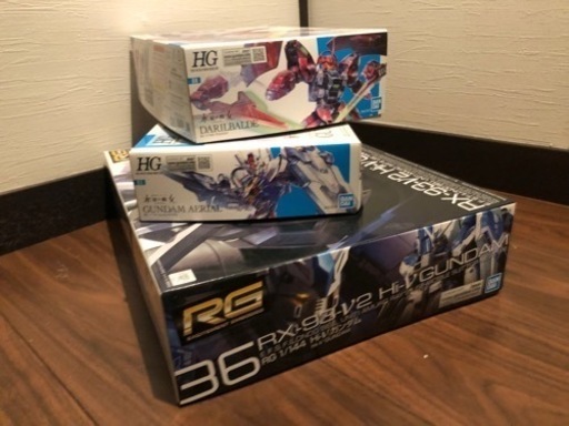【未組立品】RG hi-νガンダム & HG エアリアル&HGダリルバルデ