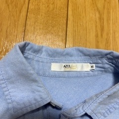 AZUL basic コットンシャツ　Mの画像