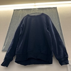 GU 裏起毛ネイビートレーナー　Lサイズ