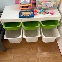 【中古】IKEA おもちゃ収納家具　使用感あり