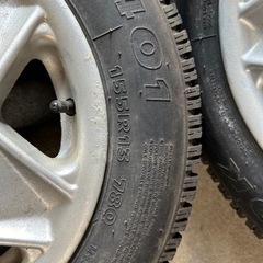 ハンコック　スパイクタイヤ　１５５R１３の画像