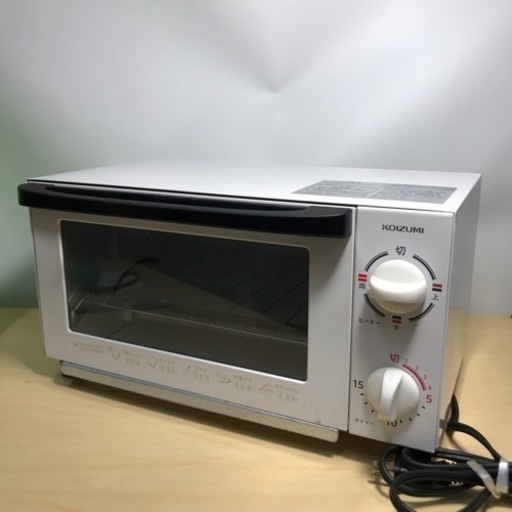K2311-599 KOIZUMI オーブントースター KOS-1019 2016年製 通電確認済 キズ、汚れ有 現状お渡し