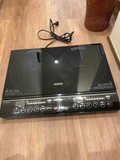 IHコンロ２口　美品です。