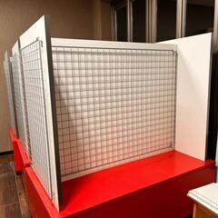 木製両面展示棚☆フロア什器☆店舗什器☆引取り可能な方