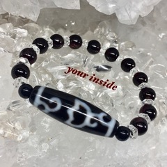 水連花天珠 天然石ブレスレットの画像