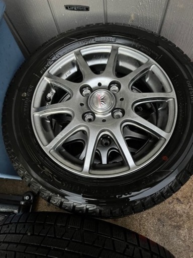 スタッドレスタイヤ(ホイール付き)155/65R/13