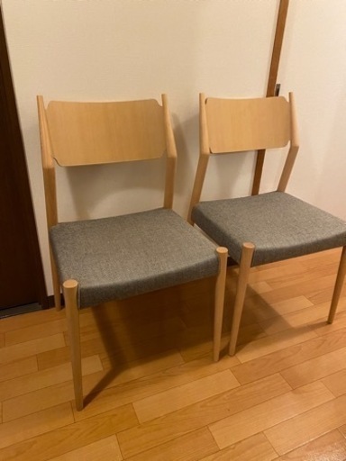 日進木工　ダイニングチェア　２脚