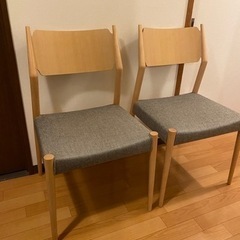 日進木工　ダイニングチェア　２脚
