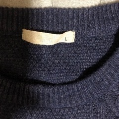 紺色セーターの画像
