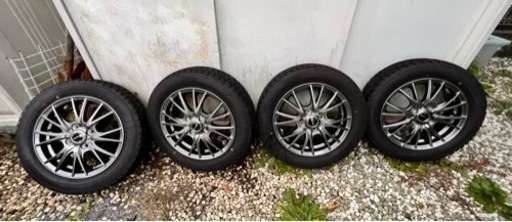 軽自動車　スタッドレス　ホイールセット　14インチ　バリ山　155/65r14