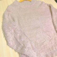 【Rag Out】くすみピンクハイネックニットプルオーバー（Ｍ）の画像