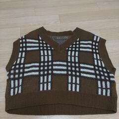 【フリーサイズ】レトロガールのニットベスト