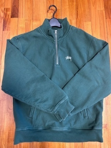 STUSSY ステューシー　ハーフジップ　緑
