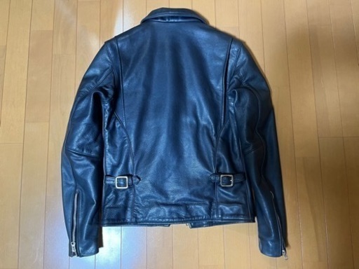 美品☆バンソン　エンフィールド　ENF 36 革ジャン　濃紺　ネイビー