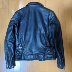 美品☆バンソン　エンフィールド　ENF 36 革ジャン　濃紺　ネイビーの画像