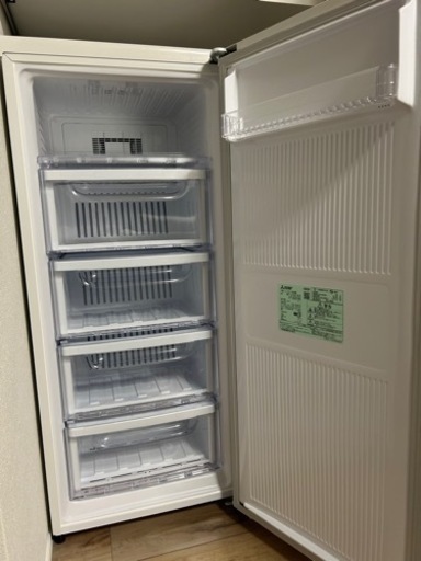 三菱 2022年製 121L 1ドア冷凍庫 MF-U12G