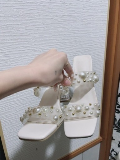 パール　クリアサンダル