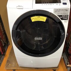 ☆中古￥58,000！HITACHI　ドラム式洗濯機　家電　2018年製　BD-SG100CL型　幅63㎝ｘ奥行72㎝ｘ高さ105㎝　【BK154】