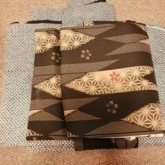 着物と帯セットと新品足袋の画像