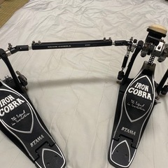 【格安ドラムペダル/値下げ交渉OK！】Iron cobra /アイアンコブラ、ツインペダル【チューニングキー付き】
