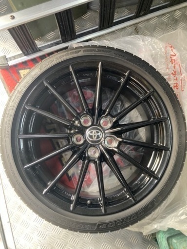 225/40R18ダンロップスポーツマックス　GRヤリス純正ホイール付き新車外し