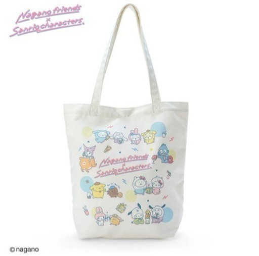 トートバッグ 4点ちいかわ サンリオ ナガノフレンズ シナモン ポムポムプリン トートバッグ 4点ちいかわ サンリオ ナガノフレンズ シナモン ポムポム