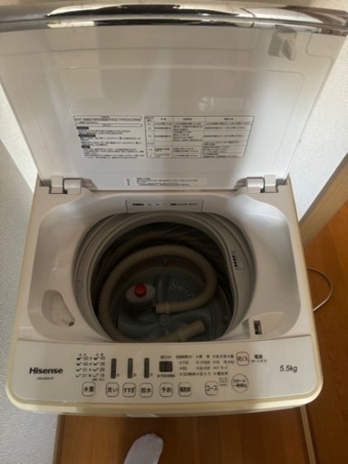 洗濯機 5.5kg hisence