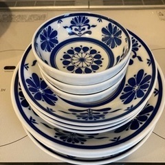 【USED】☆北欧風☆洋食器☆１０点セット☆３人家族用☆