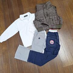 110㎝セット子供用品 キッズ用品 子供服 長ズボン ベスト