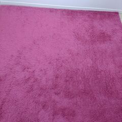 正方形のラグ。目立った汚れはありません。の画像