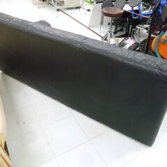 現状品 3人掛けソファ 幅190×奥行86×高さ74cm ブラック 黒色 3Pソファ 家具 長椅子 ソファー 苫小牧西店
