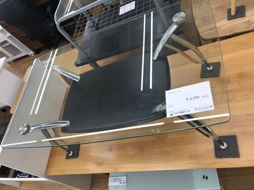 ★ジモティ割あり★　ガラステーブル  クリーニング済み KJ3673