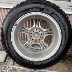 中古ホイール  純正15インチアルミホイールタイヤ付き4本セット の画像
