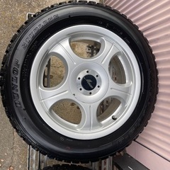 中古ホイール  純正15インチアルミホイールタイヤ付き4本セット の画像