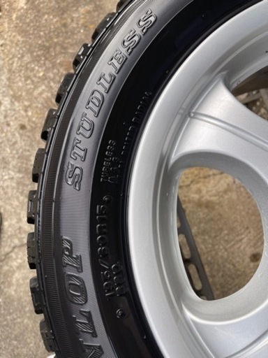 中古ホイール  純正15インチアルミホイールタイヤ付き4本セット 
