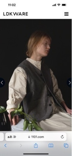 LDKWARE シャンブレー　ベスト