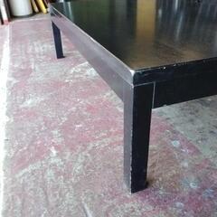 ローテーブル　座卓黒　傷ありの画像